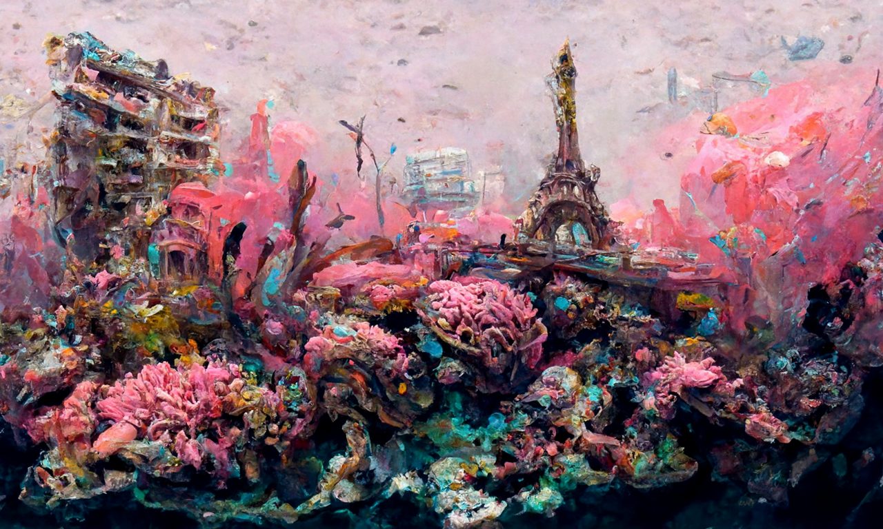 AI artwork by Irina Raicu