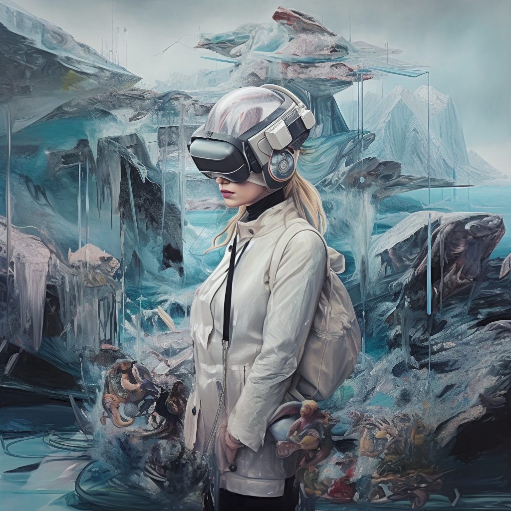 AI artwork by Irina Raicu