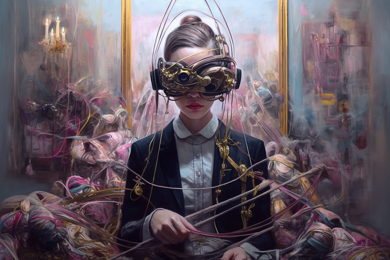 AI artwork by Irina Raicu