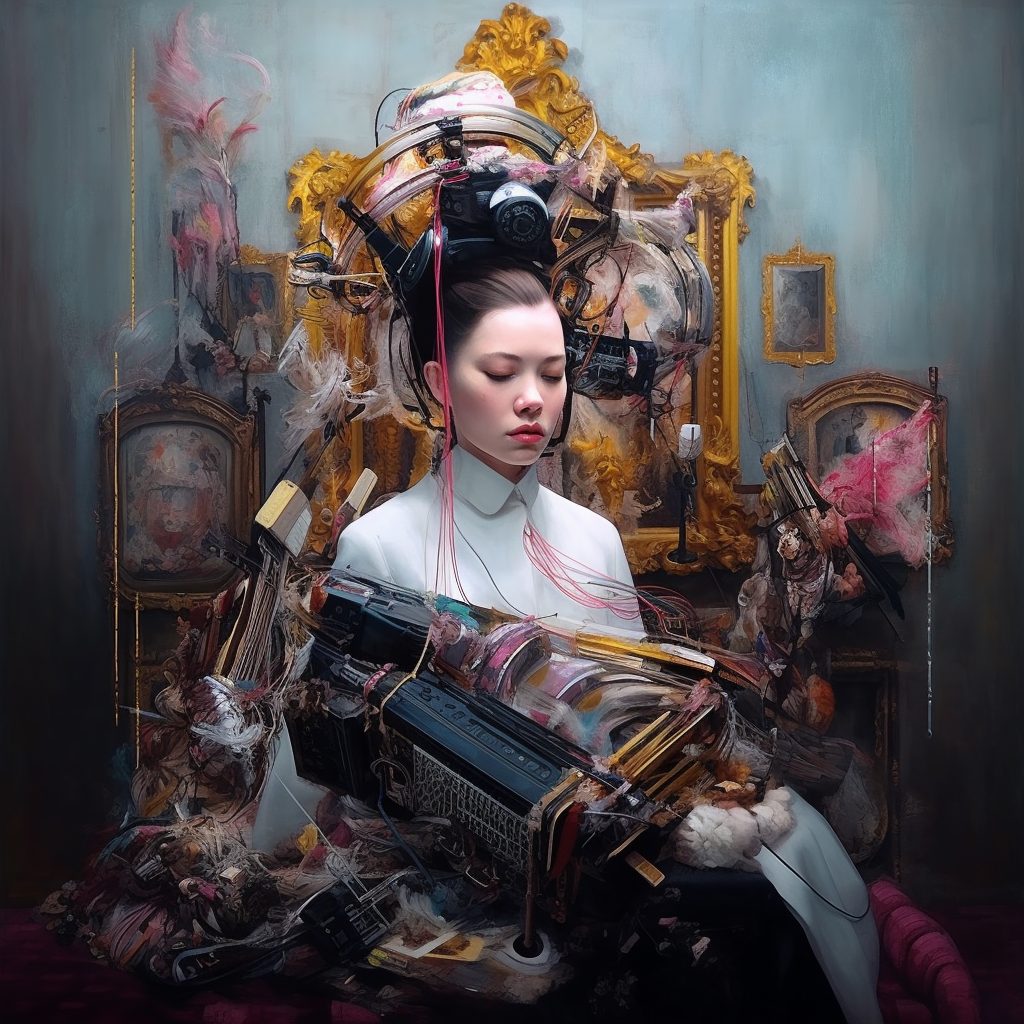 AI artwork by Irina Raicu
