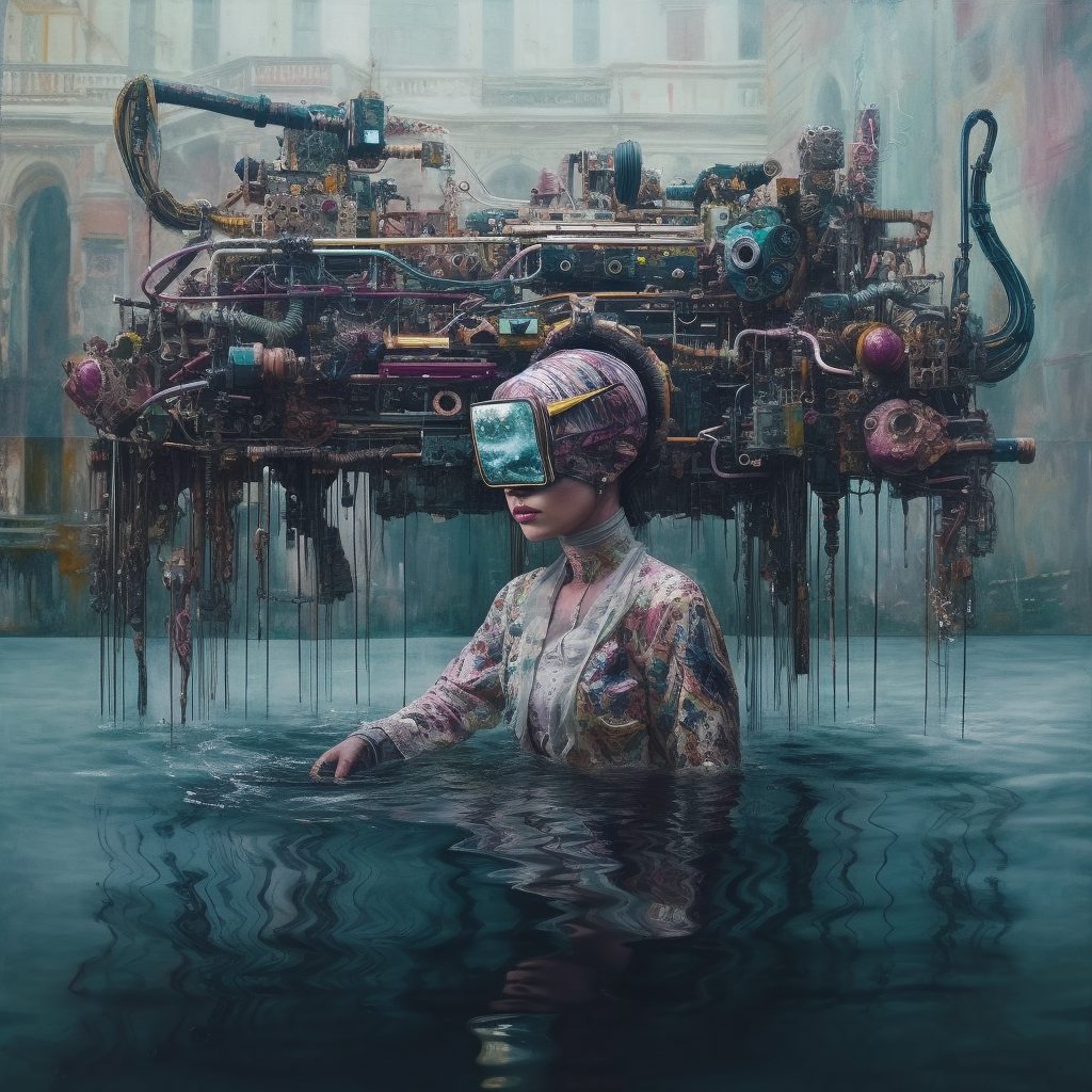 AI artwork by Irina Raicu