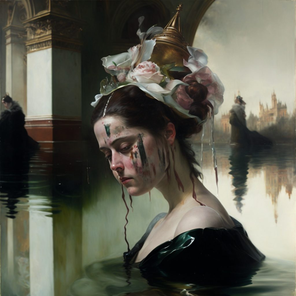 AI artwork by Irina Raicu