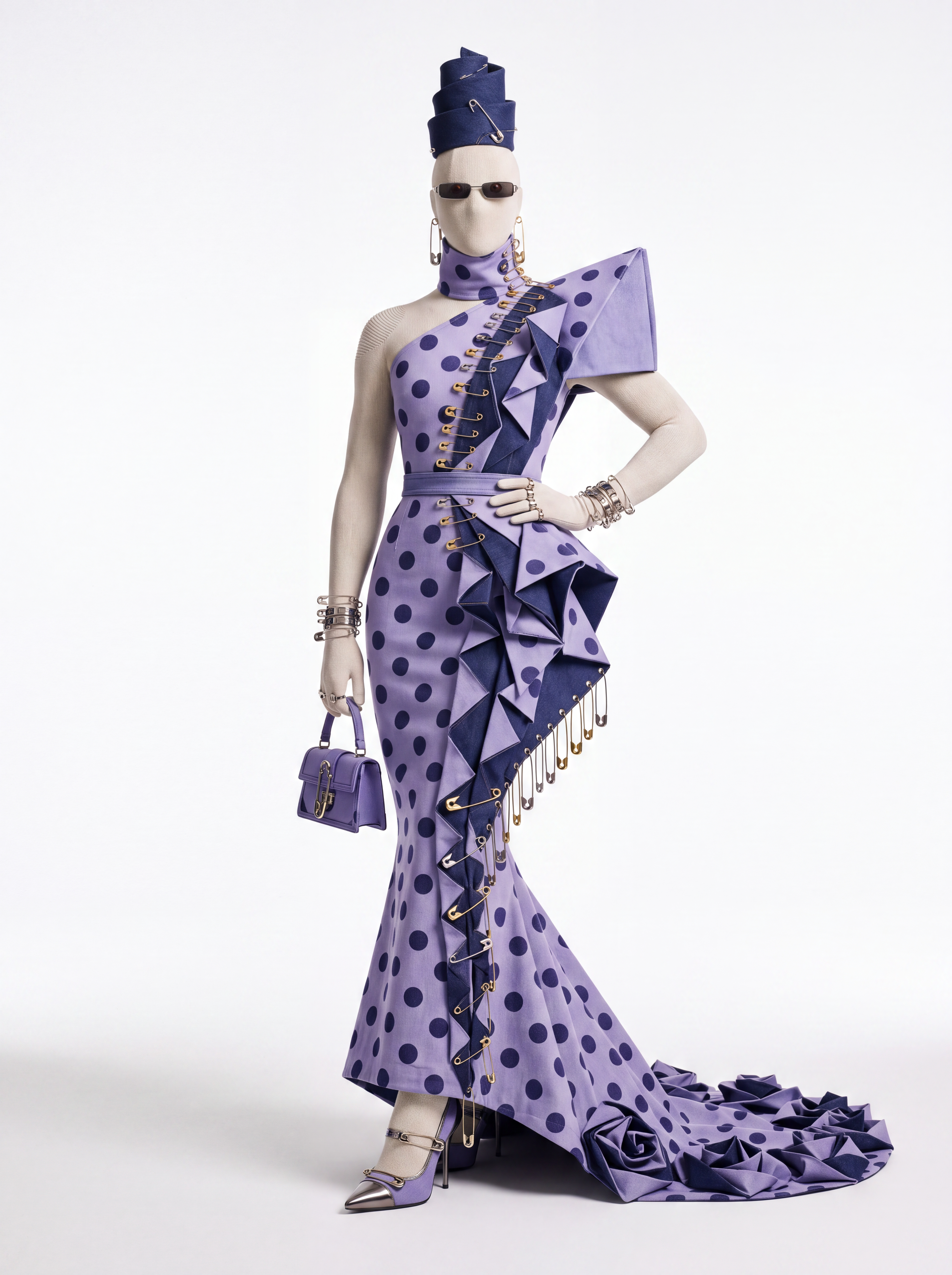 Heart in sculptural couture