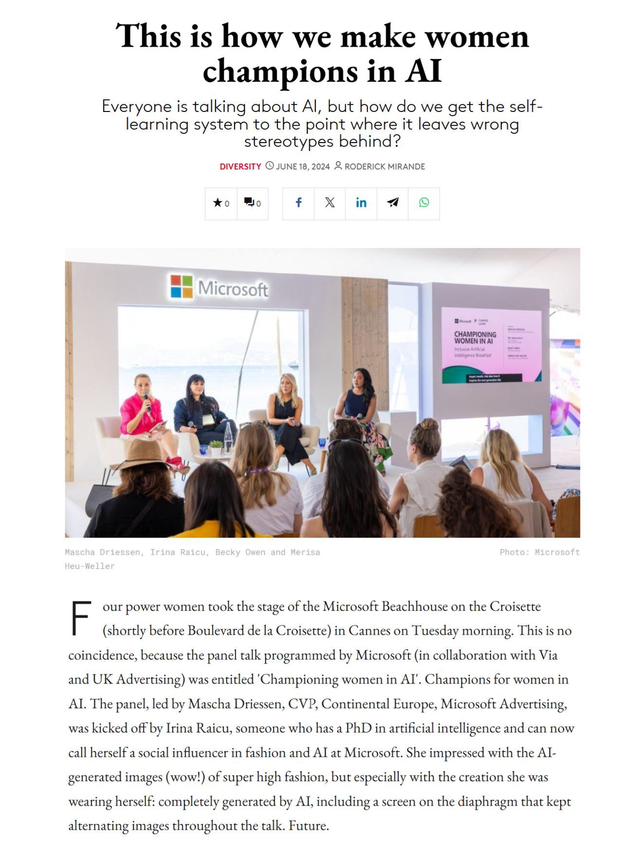Microsoft &times; Cannes Lions