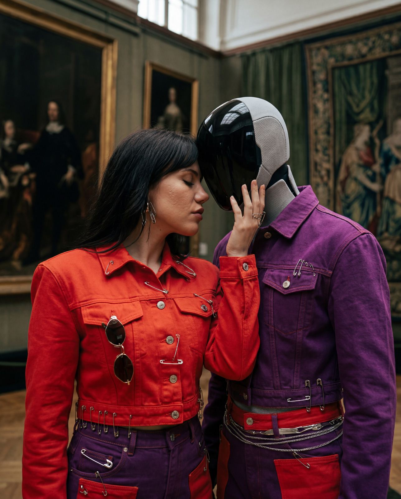 Humanoid robot and AI-directed creative work